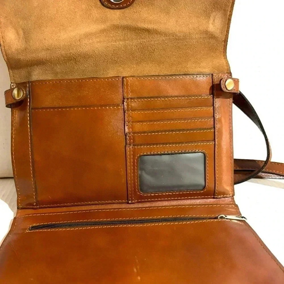 Patricia Nash  multicolor print leather crossbody bag - Picture 10 of 11